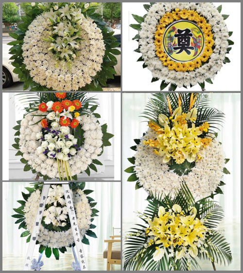 广东江门市台山市白沙镇西村村花圈速递