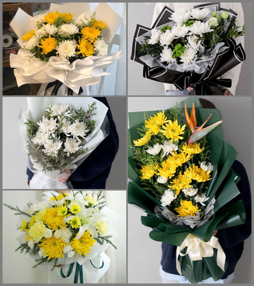 广东江门市台山市白沙镇西村村白事花束代送